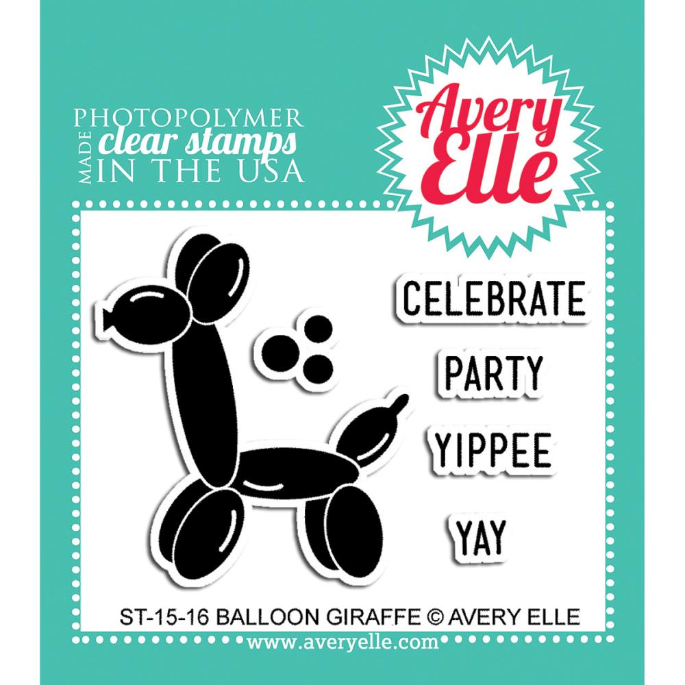 חותמות סיליקון - Clear Stamp Set - Balloon Giraffe