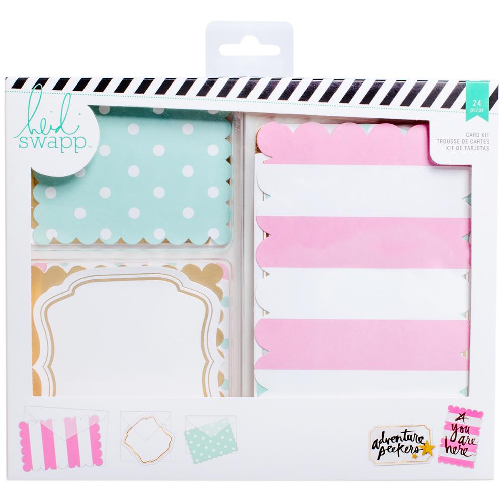 Heidi Swapp Cards W/Vellum Envelopes Kit