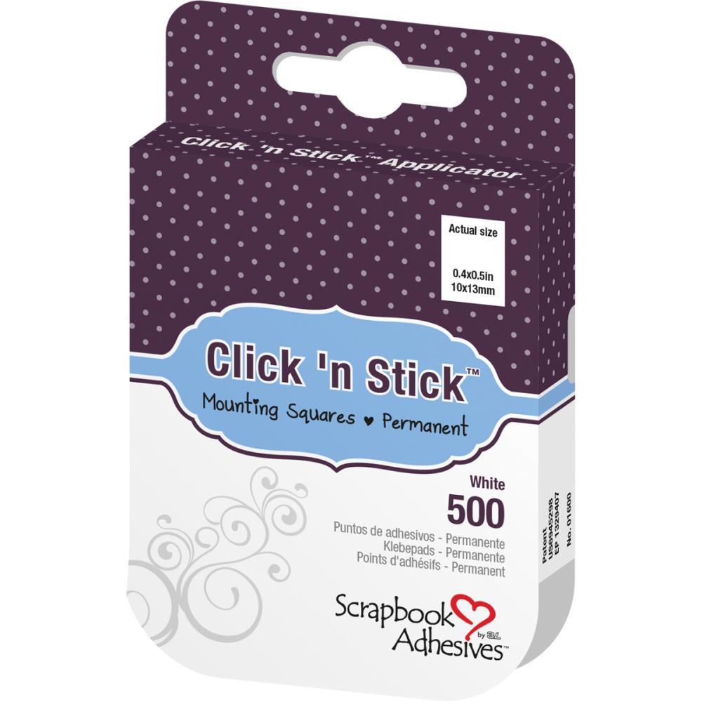 ריבועי דבק דו&quot;צ - &quot;Click &#39;n Stick Mounting Squares - Permanent .5