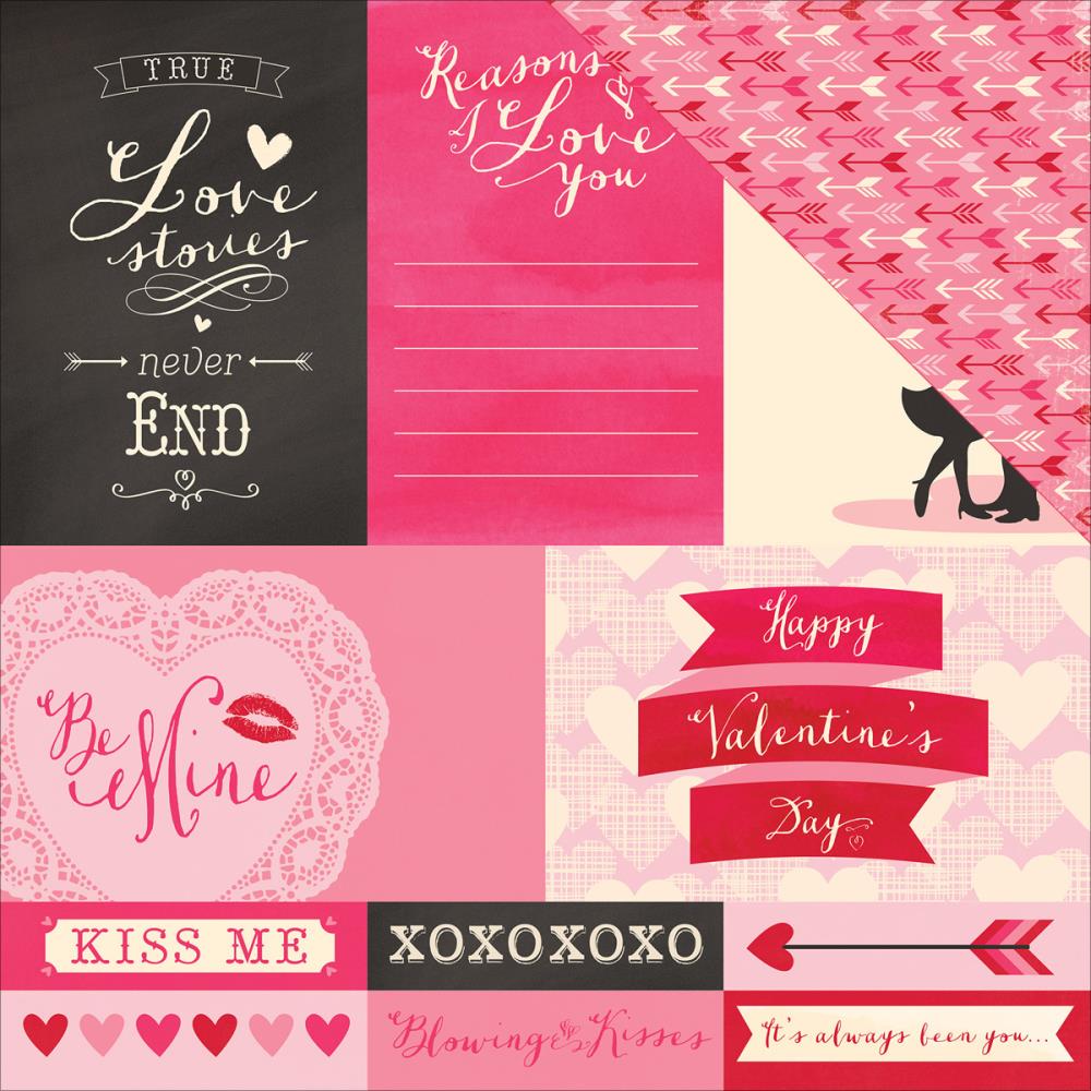 966 Blowing Kisses - Journaling Cards 4"X6
