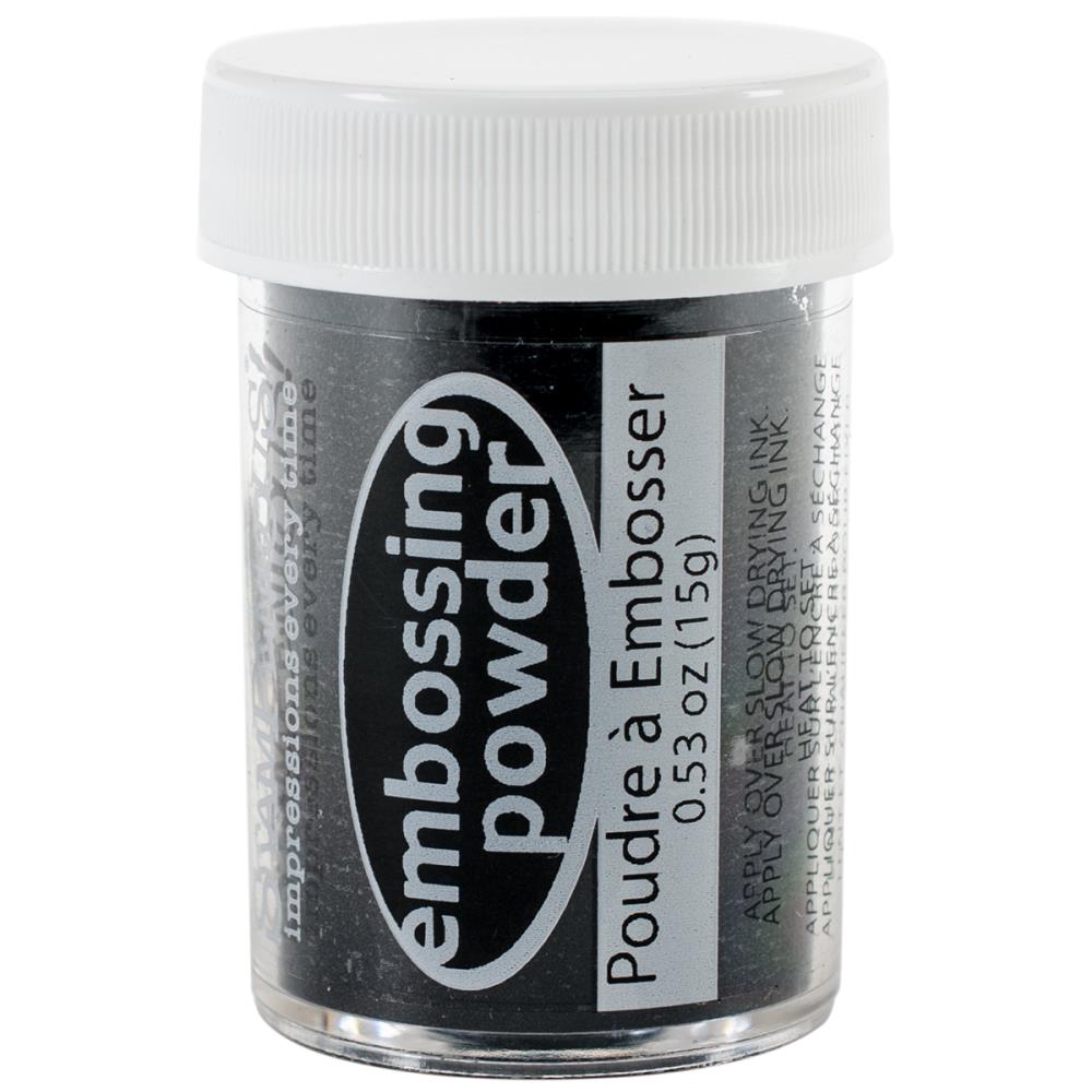 אבקת הבלטה - Embossing Powder - Midnight Black Opaque
