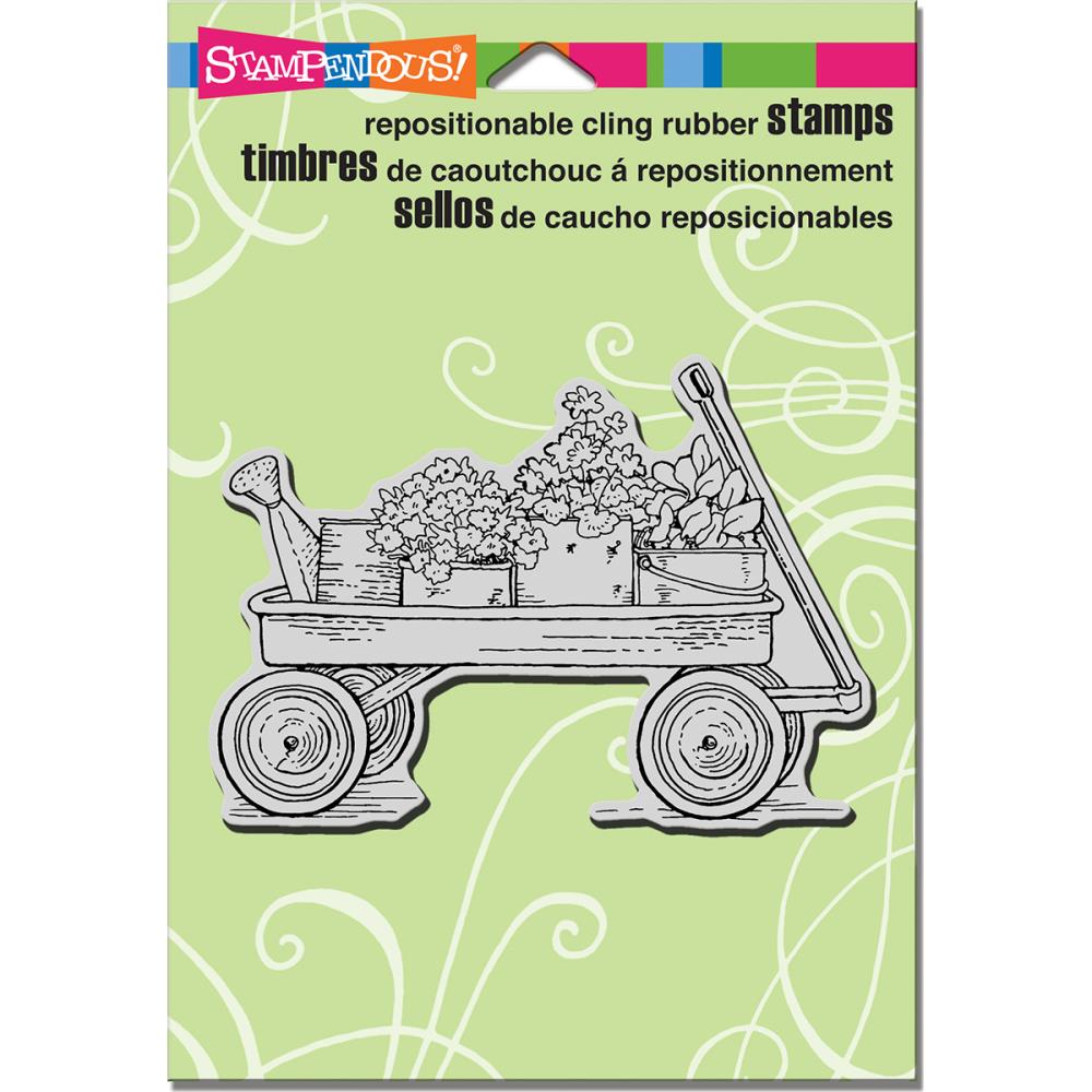 חותמת קלינג - Cling Stamp - Garden Wagon