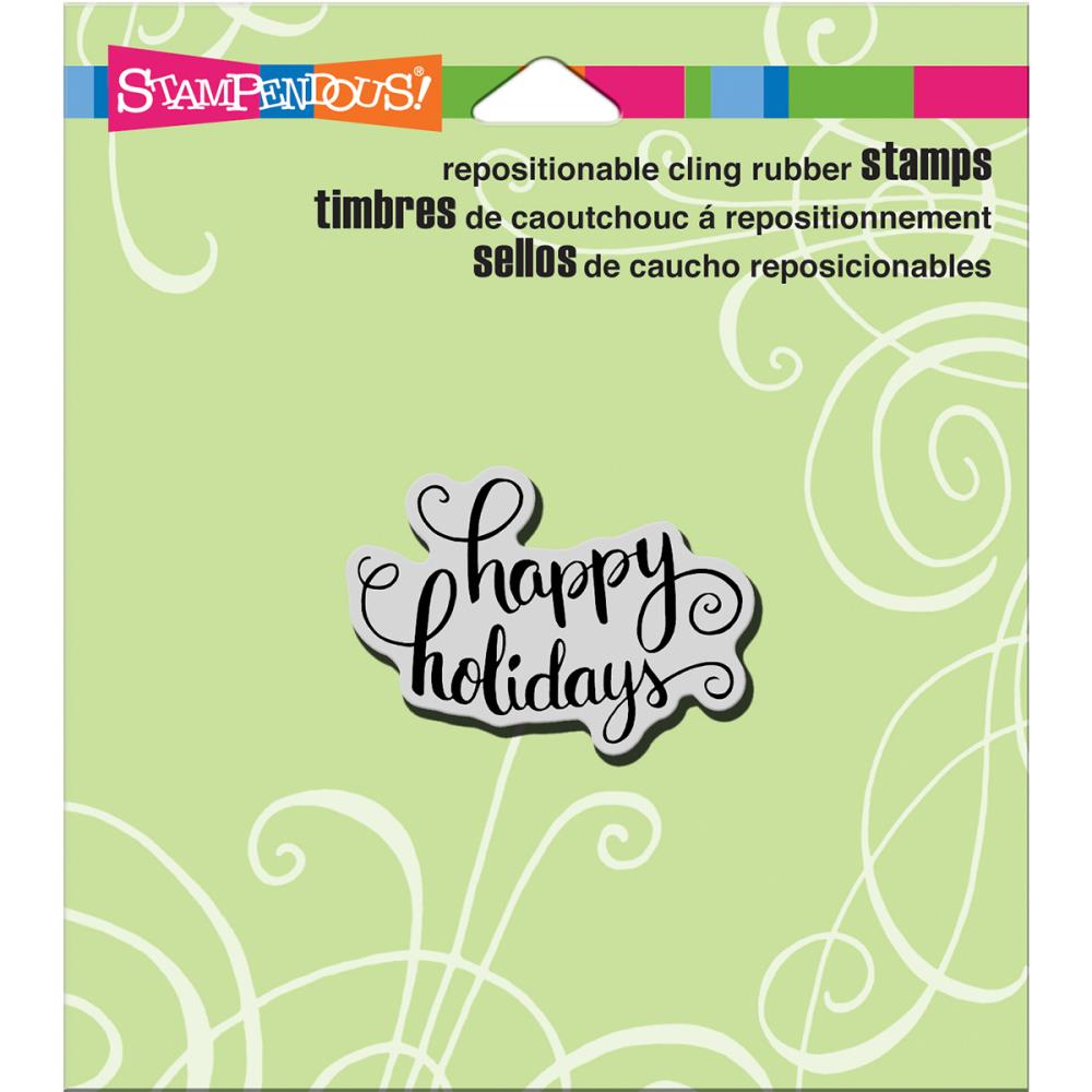חותמת קלינג - Cling Stamp - Holiday Scrolls