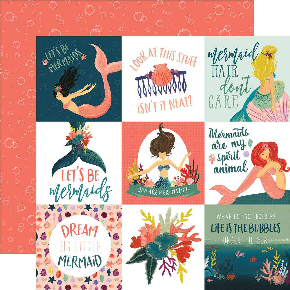 372 Mermaid Tales - 4"X4" Journaling Cards