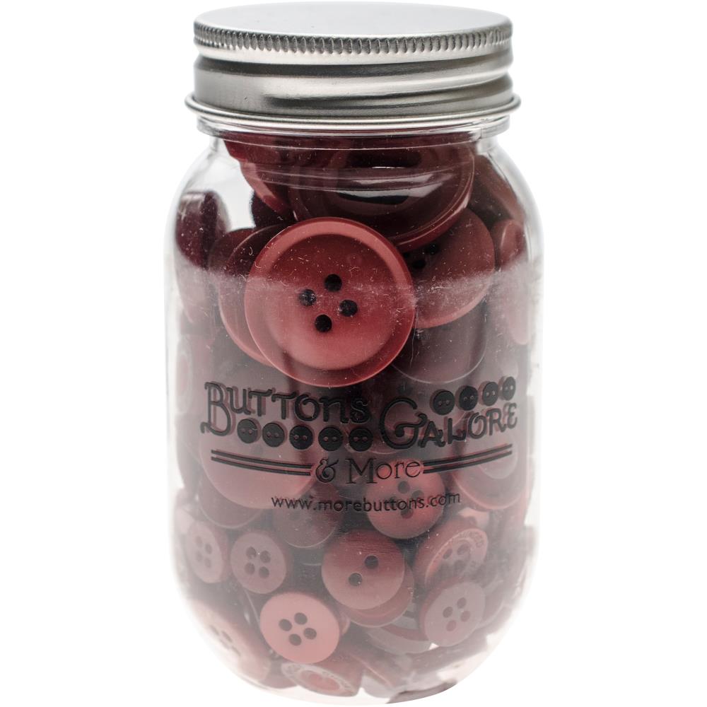 צנצנת כפתורים - Button Mason Jars - Merlot