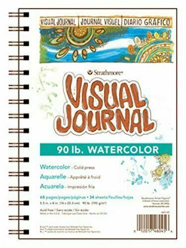 מחברת VISUAL JOURNAL- צבעי מים-A5