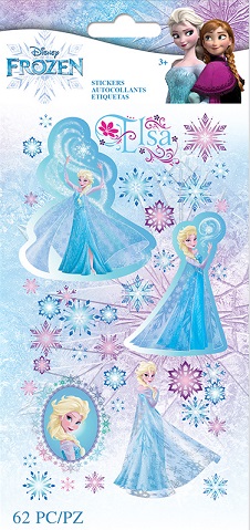 מדבקות נייר - Disney Frozen - Elsa Snowflakes