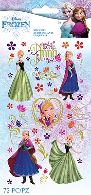 מדבקות נייר - Disney Frozen - Anna Flowers