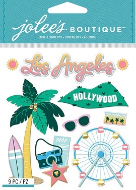 מדבקות תלת ממד - Jolee&#39;s Boutique - LA Travel