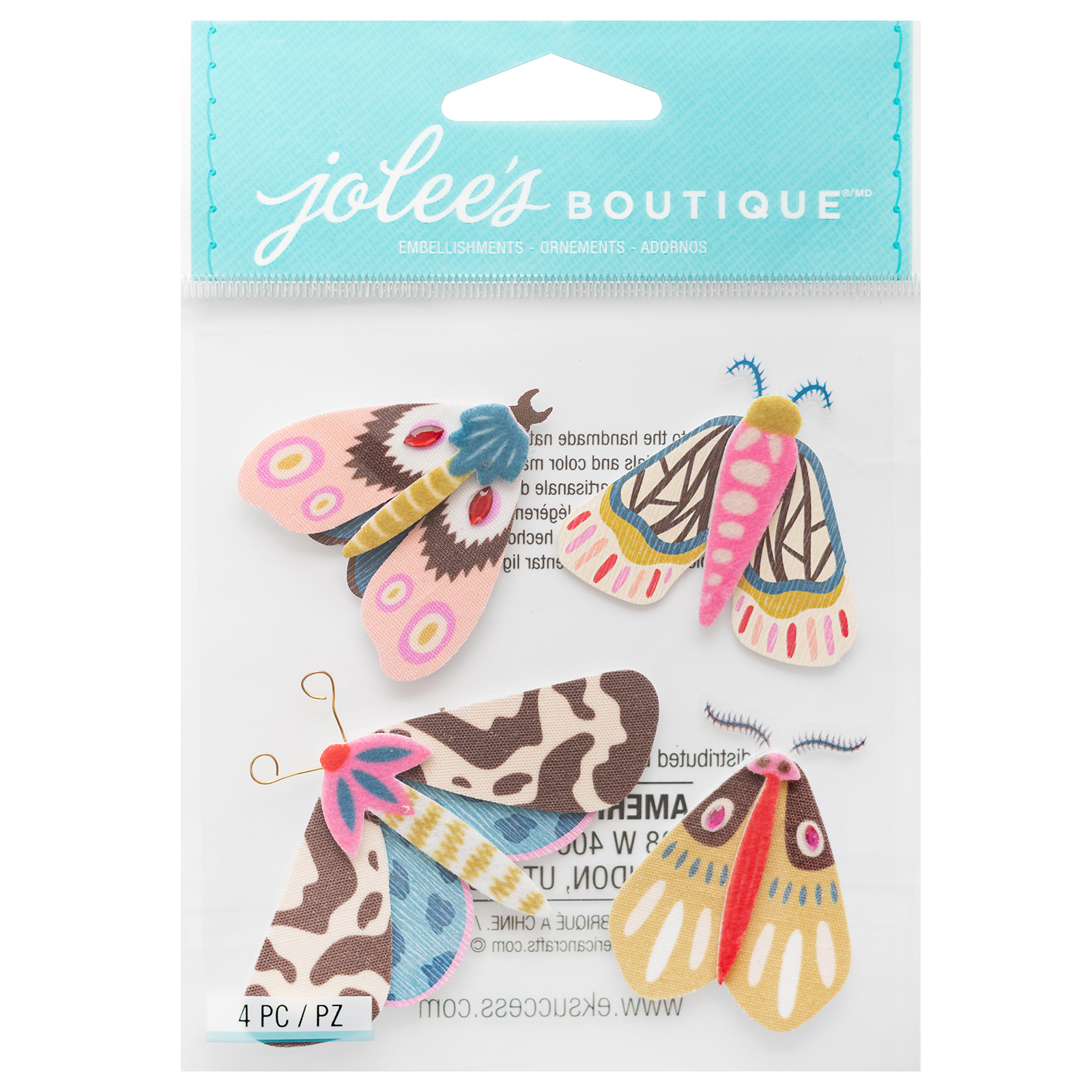 מדבקות תלת ממד - Jolee&#39;s Boutique - Beautiful Moths