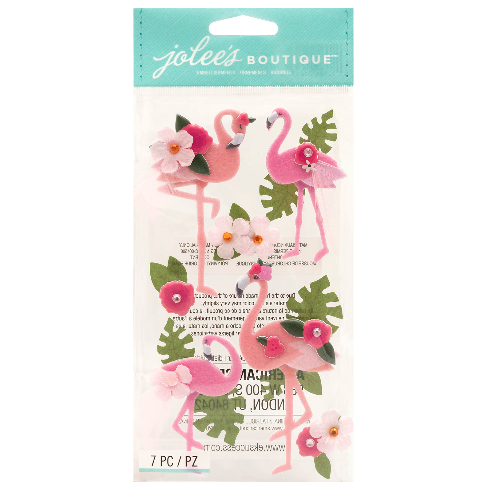 מדבקות תלת ממד - Dimensional Stickers - Flamingo