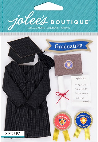 מדבקות תלת ממד - Jolee&#39;s Boutique - Graduation