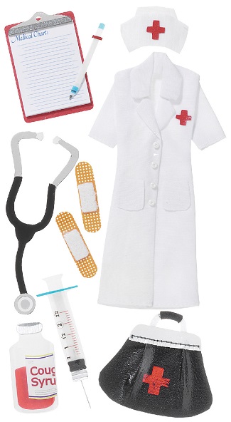 מדבקות תלת ממד - Jolee&#39;s Boutique - Nurse