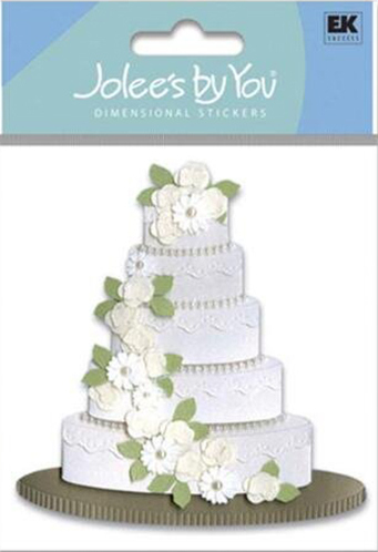 מדבקות תלת ממד - Jolee&#39;s Boutique - Wedding Cake