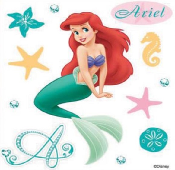 מדבקות - The Little Mermaid Ariel