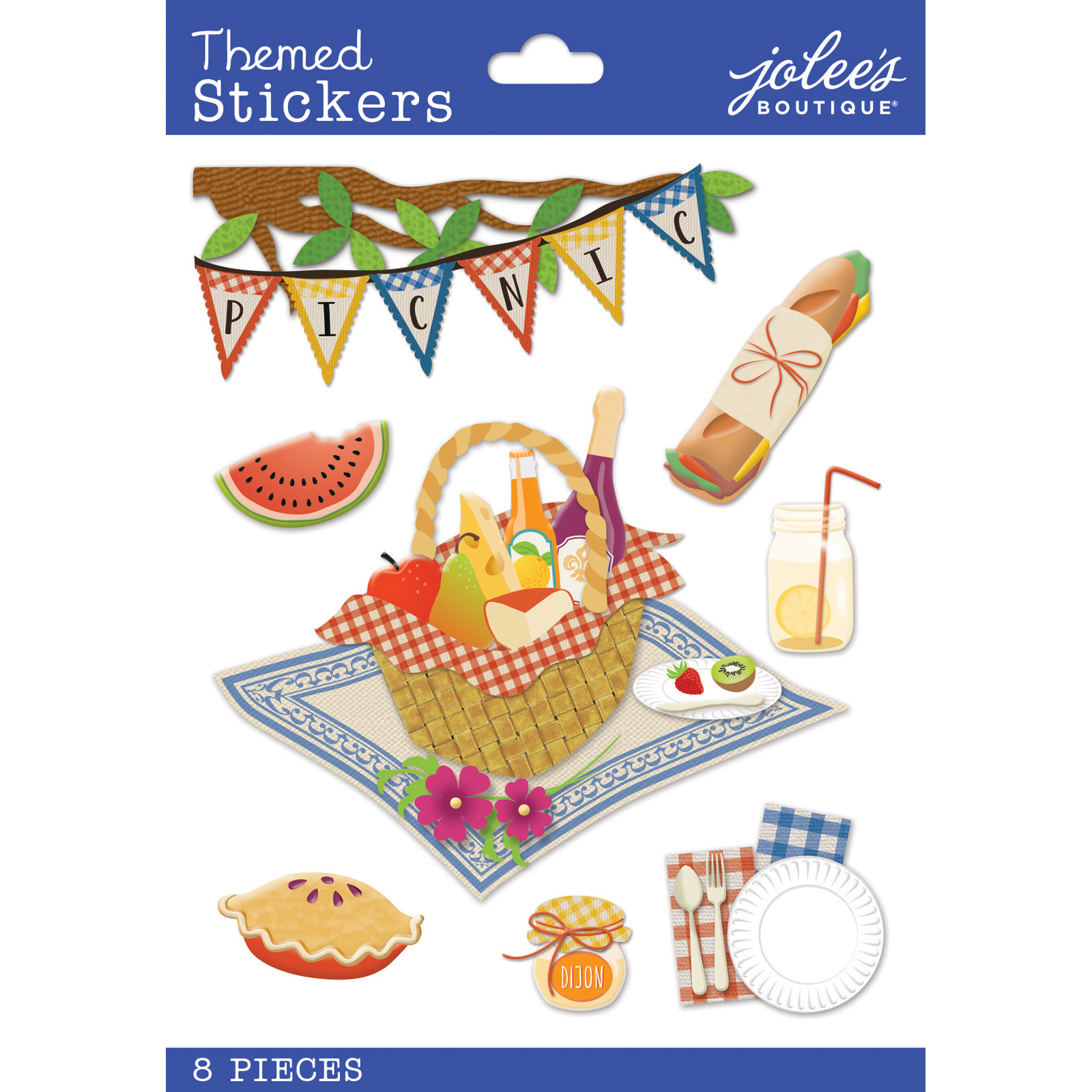 מדבקות תלת ממד - Dimensional Stickers - Picnic Mix