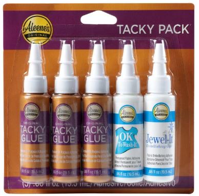 מארז התנסות - Aleene&#39;s Try Me Size Tacky Pack .66oz 5/Pkg