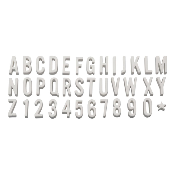 אותיות פלסטיק - Typography Plastic Alphabet