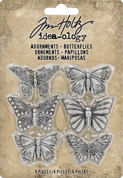עיטורי מתכת - Idea-Ology Metal Butterflies