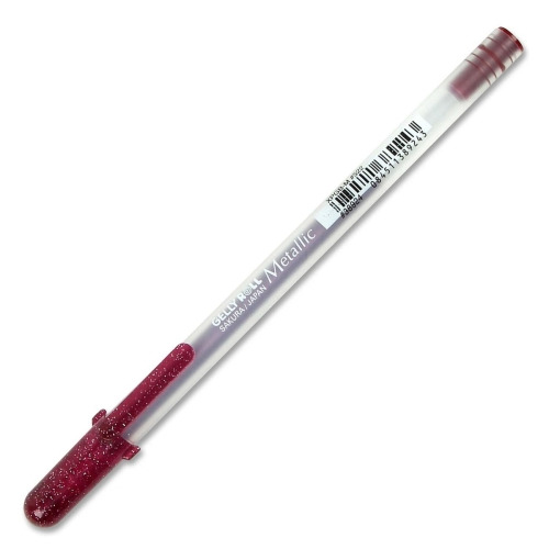 עט ג&#39;ל Gelly Roll Pen Metallic - Burgundy