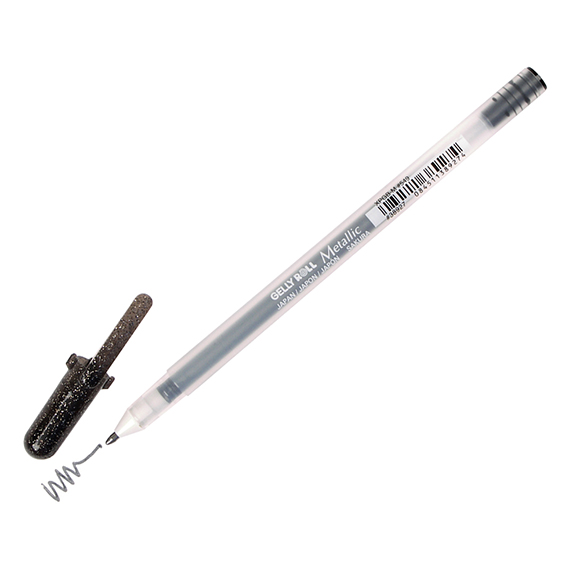 עט ג&#39;ל Gelly Roll Pen Metallic - Black