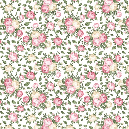 933 Paper 017 - Shabby Roses
