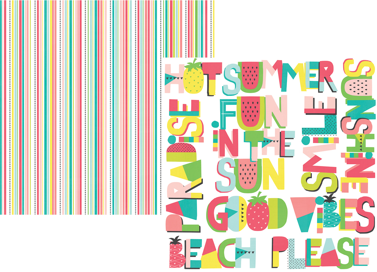 דף קארדסטוק 40 Hello Summer - Who's Ready for Summer?