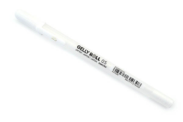 עט ג'ל לבן - Gelly Roll Classic - Fine White