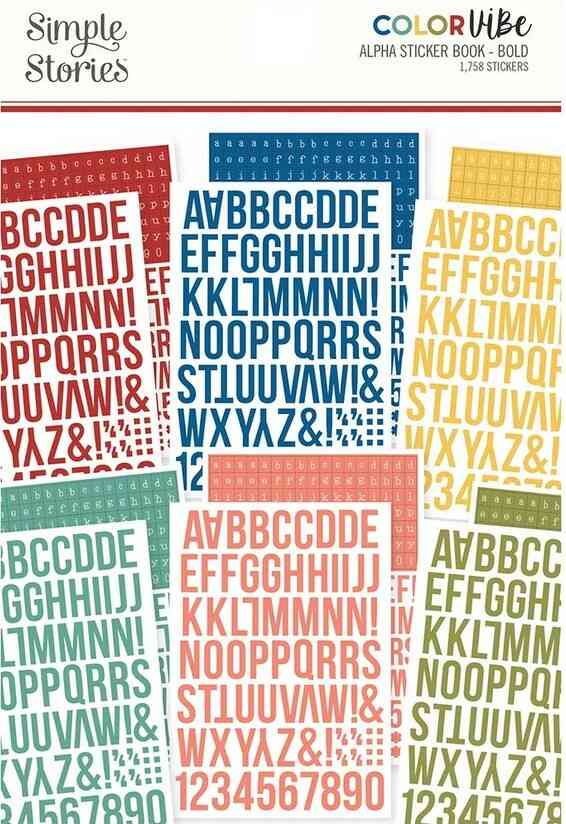 מארז מדבקות Color Vibe Alpha Sticker Bolds - ABC