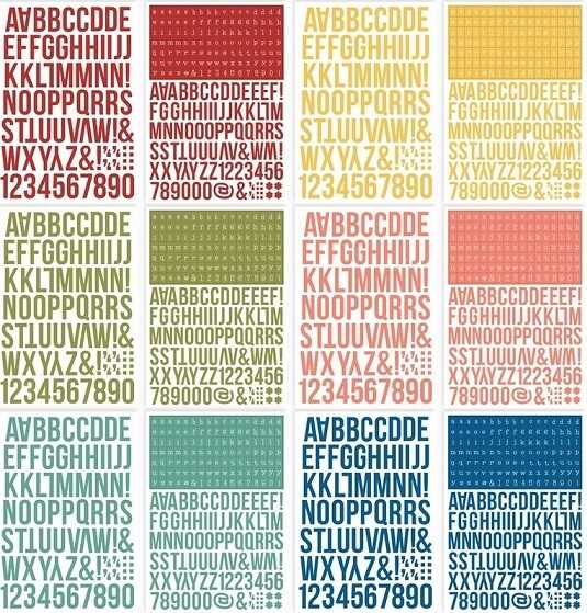 מארז מדבקות Color Vibe Alpha Sticker Bolds - ABC