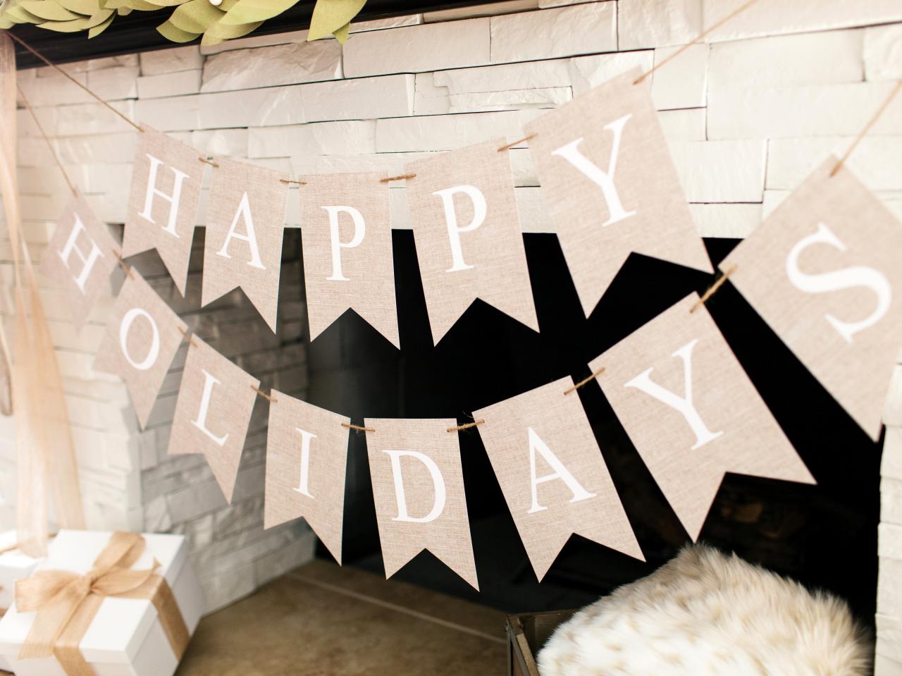 White Banner Letters
