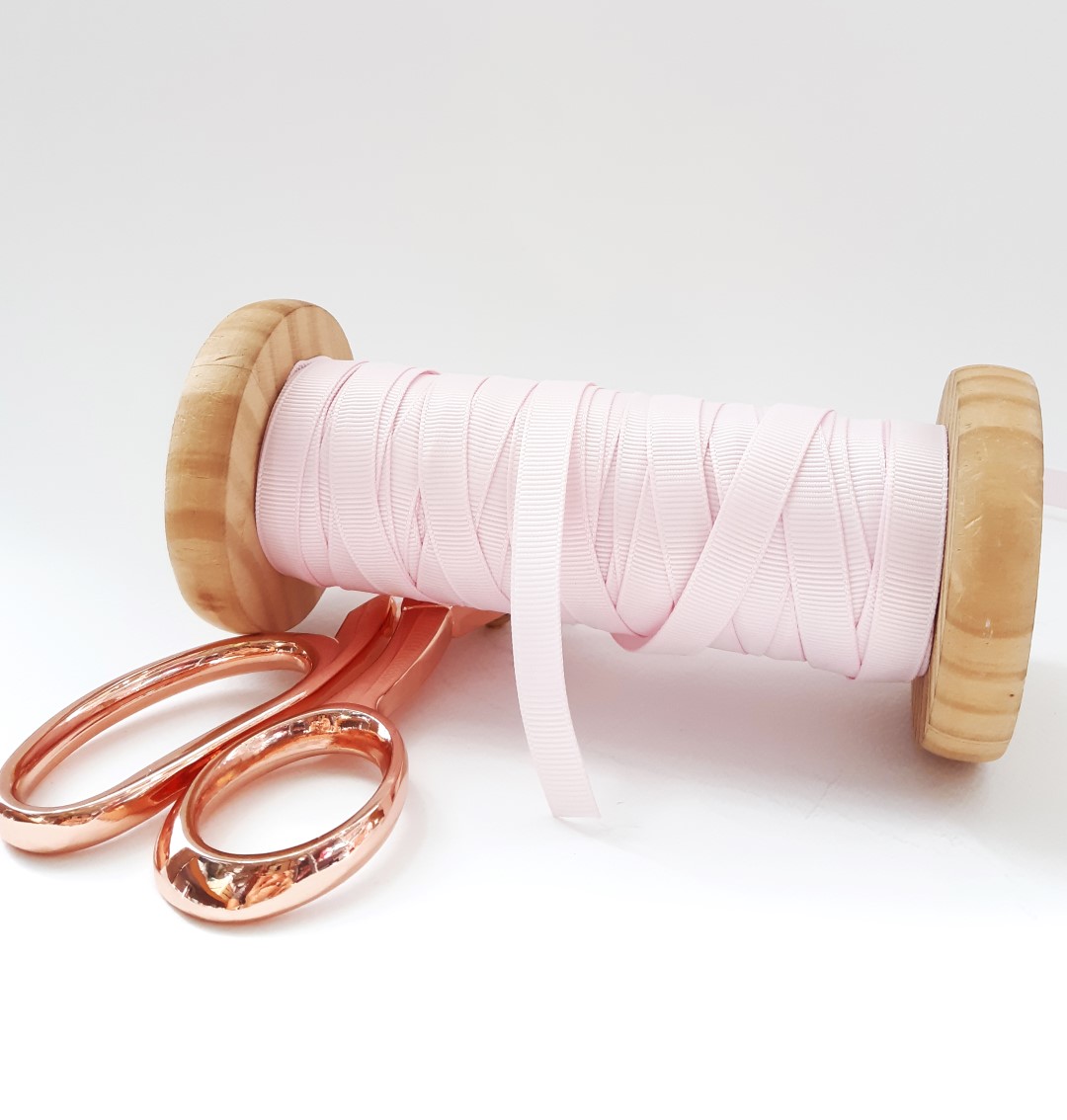 166 - סרט Grosgrain - ורוד בייבי