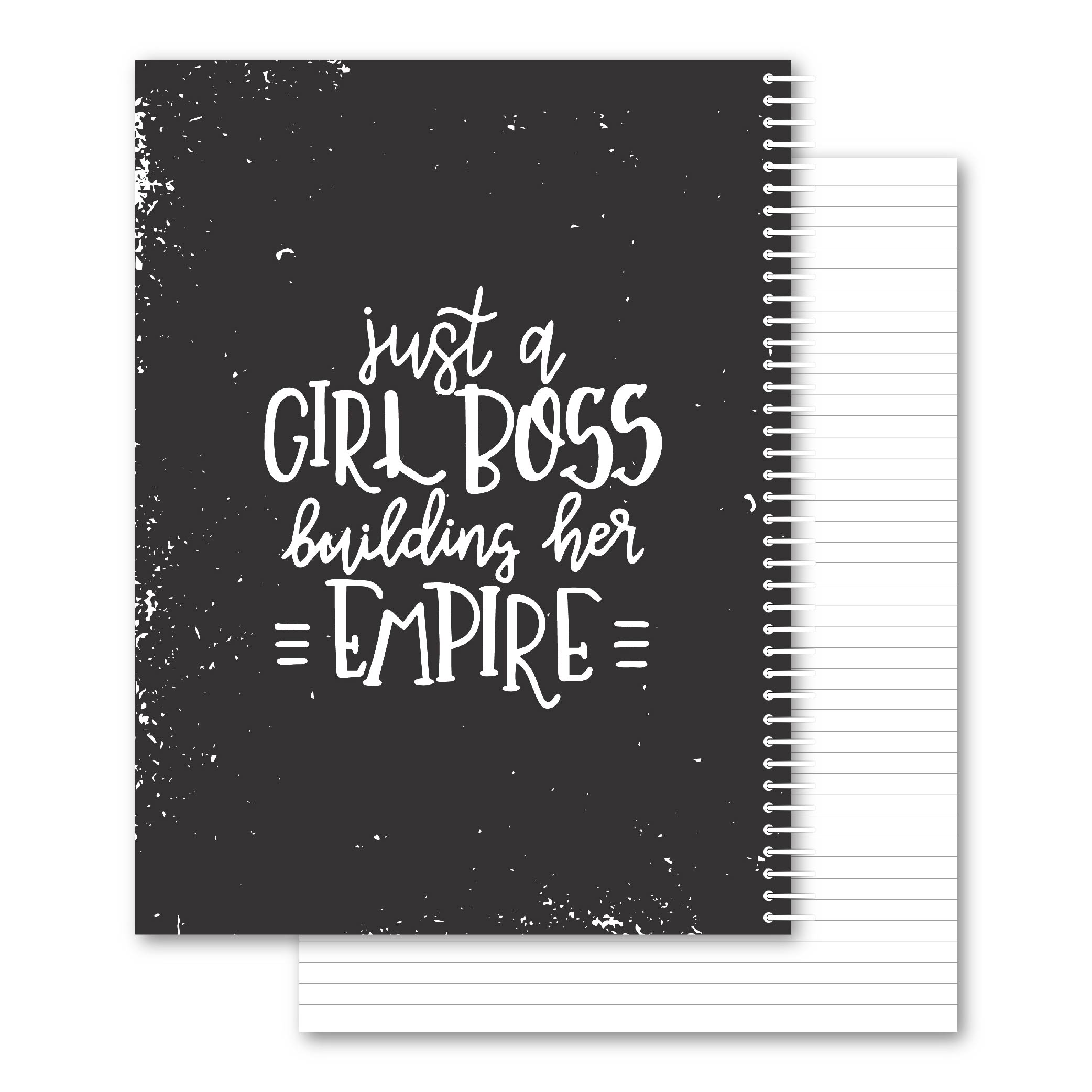 מחברת ספירלה A5 כריכה קשה שורה - Girl Boss Empire