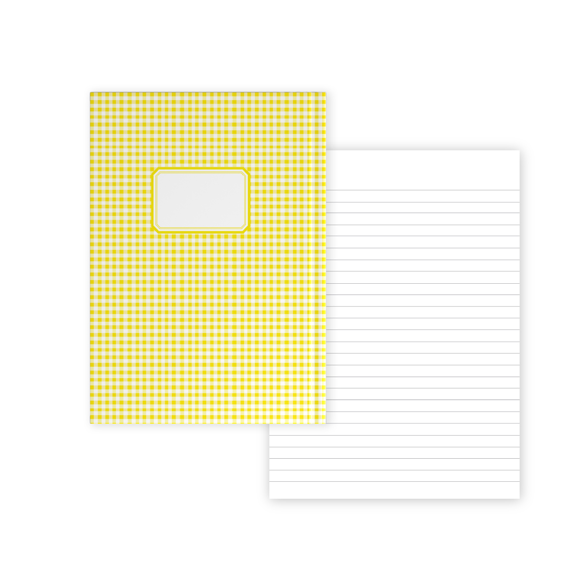 מחברת A5 כריכה קשה - צהוב של תקווה - דפי שורה