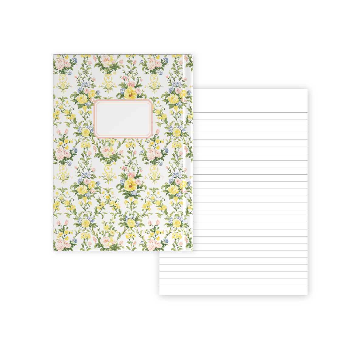 מחברת A5 כריכה קשה - סידור פרחים - דפי שורה