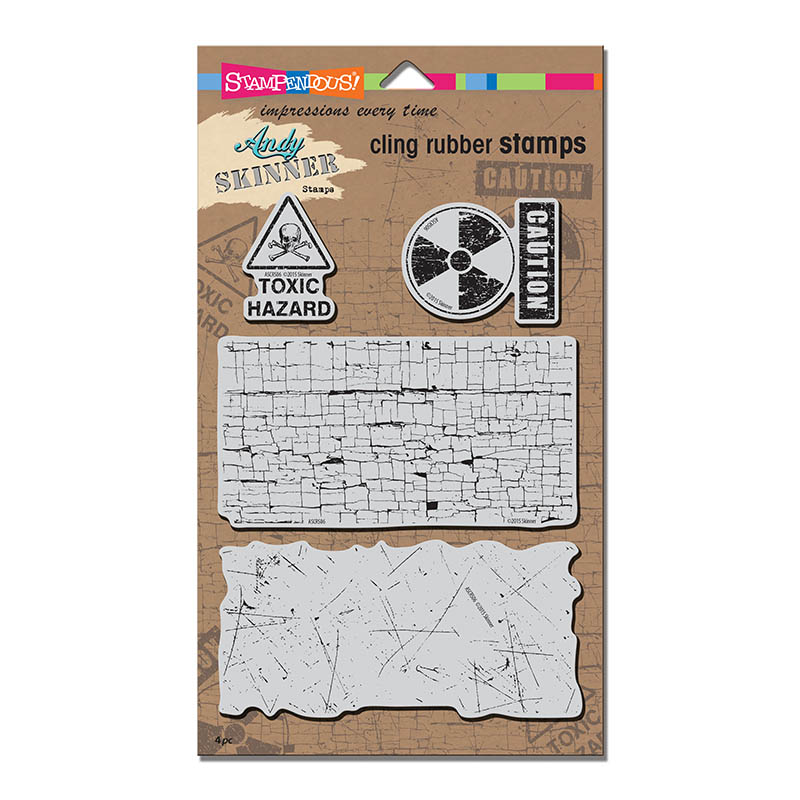 Andy Skinner Cling Rubber Stamp Set - Toxic