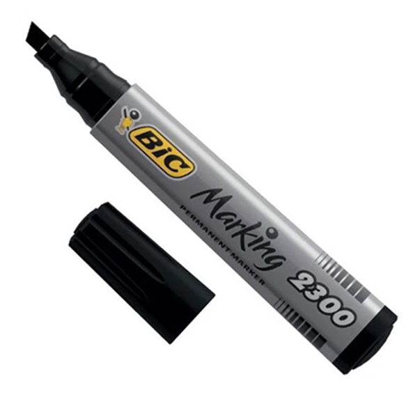 טוש פרמננט ראש שטוח - BIC MARKER