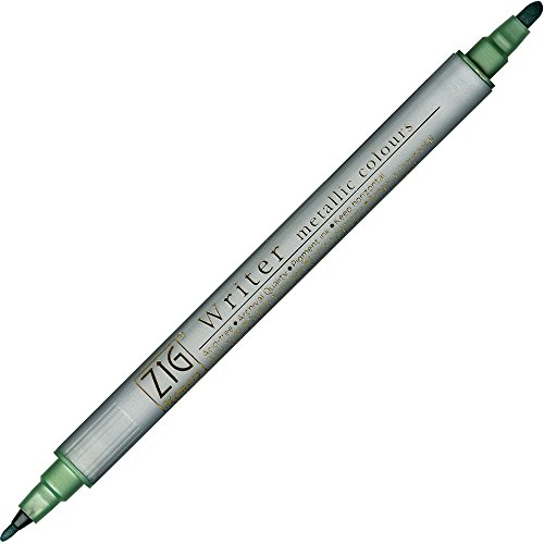 טוש Zig Writer Metallic Marker - Green