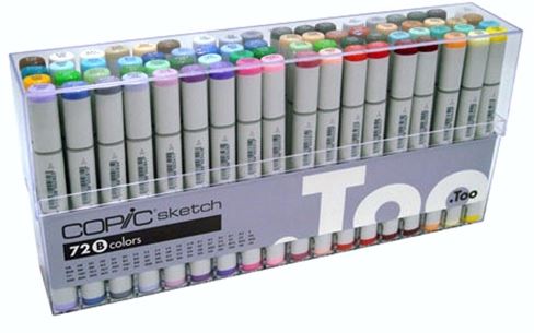 מארז 72 טושי קופיק - Copic Sketch - 72 B colors