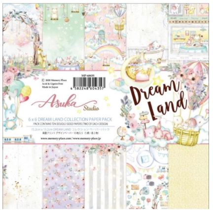 מארז קארדסטוק 6&quot; - Asuka Studio Double-Sided Paper Pack 6&quot; - Dreamland