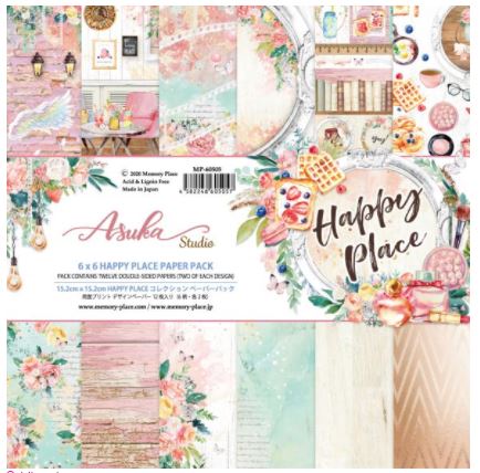 מארז קארדסטוק 6" - Asuka Studio Double-Sided Paper Pack - Happy Place