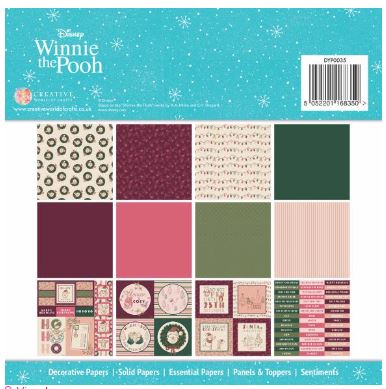 מארז דפים -  Disney Christmas Card Making Pad "8 - Winnie the Pooh