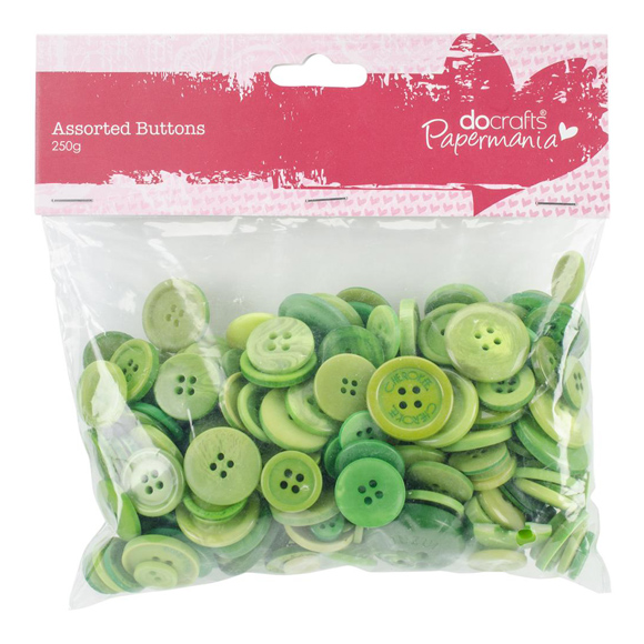 מארז כפתורים - Buttons Assorted Green