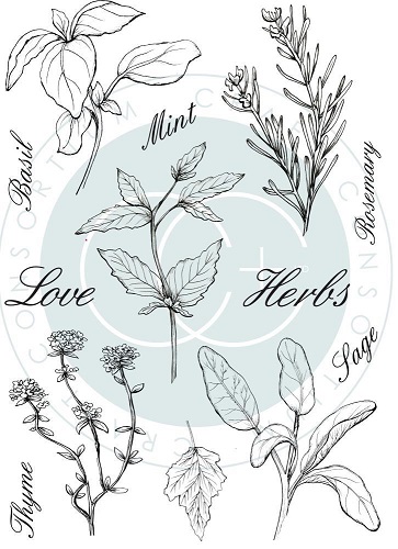 חותמות סיליקון - Craft Consortium - Herbs