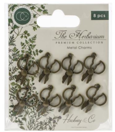 מארז צ&#39;ארמים מספריים - Craft Consortium The Herbarium Metal Charms