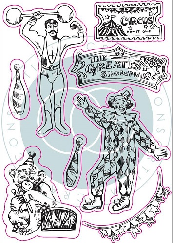 חותמות סיליקון - Craft Consortium - Greatest Show, Circus