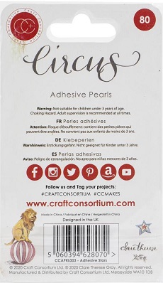 מדבקות פנינים - Craft Consortium Adhesive Pearls