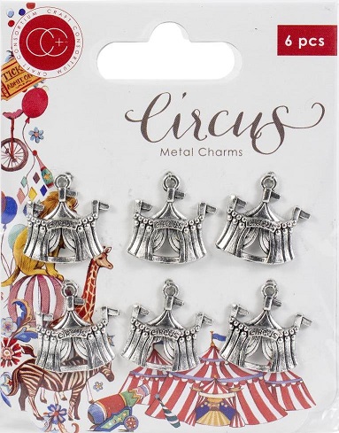 עיטורי מתכת - Craft Consortium Circus Metal Charms