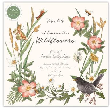 מארז קארדסטוק 6&quot; - Craft Consortium Double-Sided Paper Pad - Wildflowers