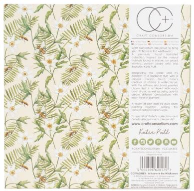 מארז קארדסטוק 6" - Craft Consortium Double-Sided Paper Pad - Wildflowers